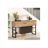 Buffet Diseño Moderno Natural-Negro con 4 Puertas